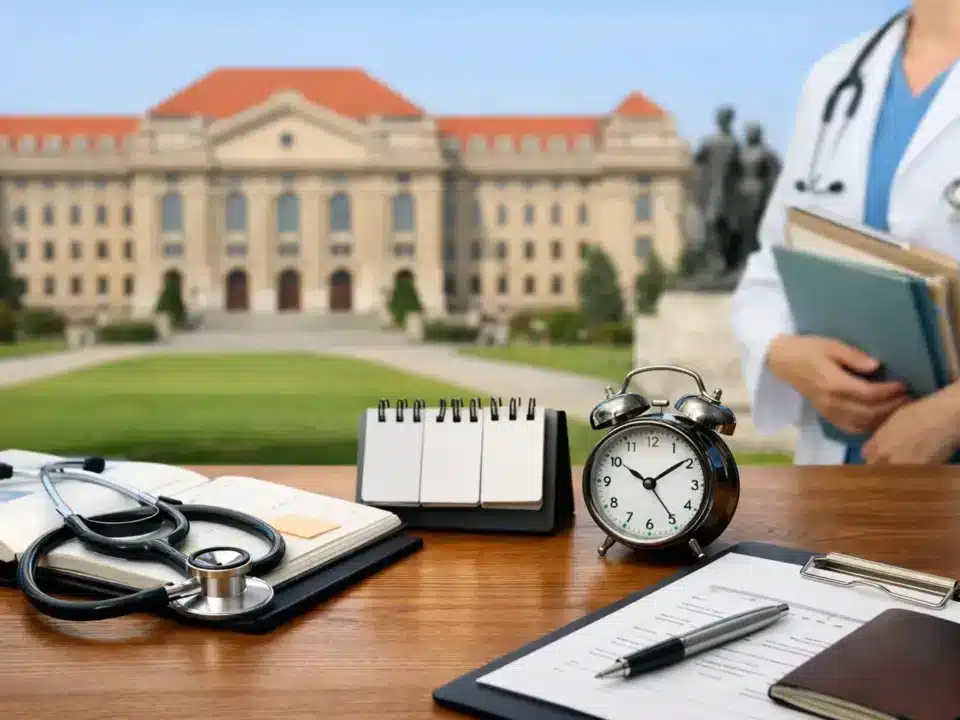 Medical Student Application Timeline for Debrecen